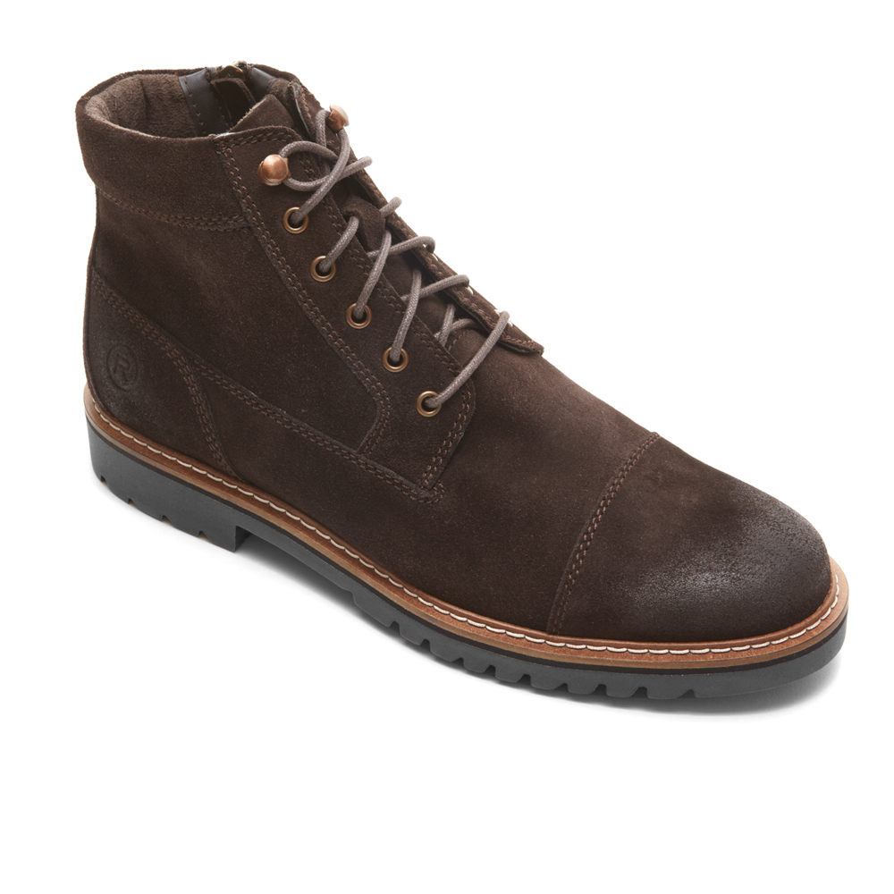 Rockport Støvler Herre Mørke Brune - Marshall Rugged Inside Zip - ICDL29341